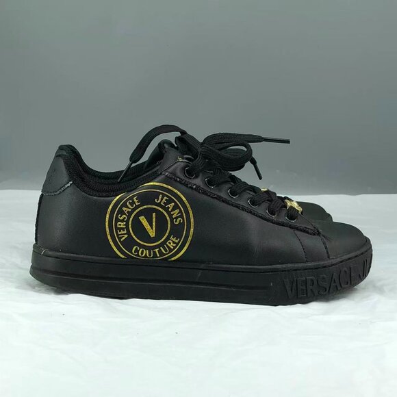 Versace Jeans Collection Black and Gold Sneakers - Picture 4 of 9